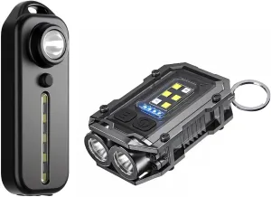 Running Light for Runners, Clip on Flashlight Safety Light for Walking at Night, Rechargeable Hands Free Emergency LED Flashlight for Night Warning Running Camping Fishing Hiking Walking Dog