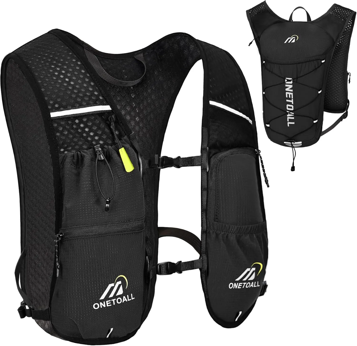 Running Vest for Women & Men, Lightweight 150g Hydration Backpack, 6L Pack for Trail Running, Marathon, Hiking, Cycling, Jogging, Adjustable Fit