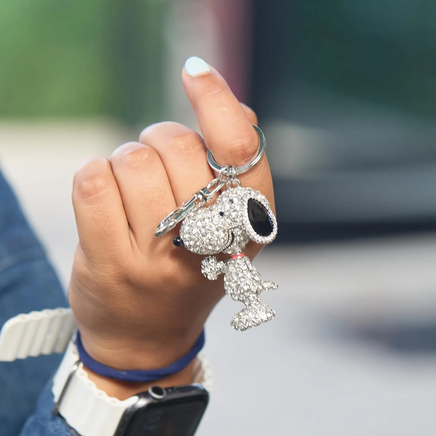 SALLY ROSE Multicolored Crystal Cute Keychain Officially Licensed Characters, Pendant Charm Keychains with Lobster Clip