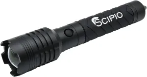 Scipio Tactical Rechargeable LED Flashlight - 4000 Lumens with Glass Breaker and Bright Light