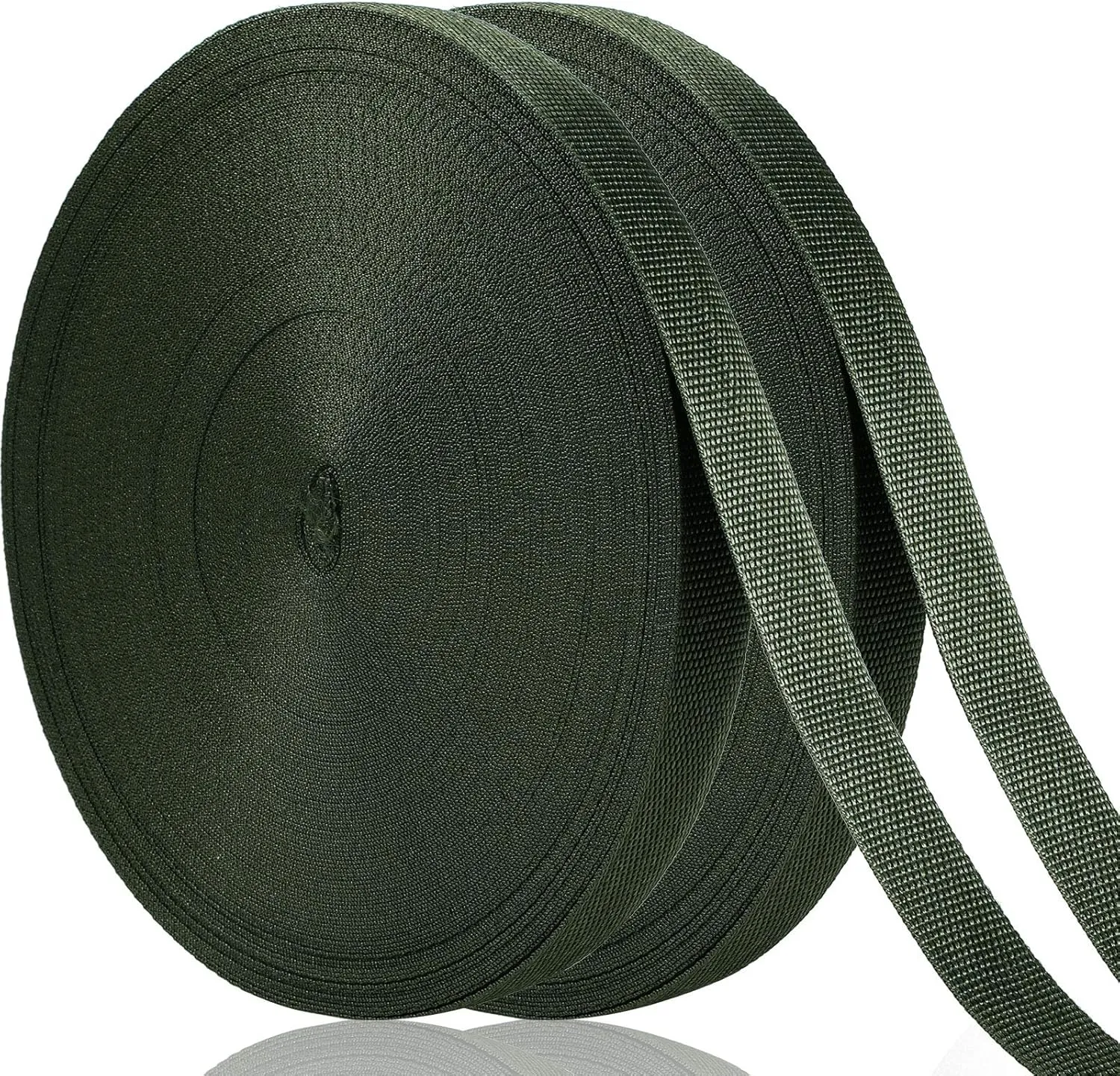 Shappy Tree Tie Strap Garden Webbing Strap Garden Plant Supports Tree Tie Staking for Outdoor Use, Plant Supports, Grafting, Straightening Supplies(Dark Green,295 Feet x 1 Inch)