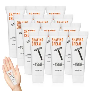 Shaving Cream Bulk Travel 10ml/0.35fl oz,Disposable Shaving Cream in Bulk Travel Shave Cream for Hotel Homeless300