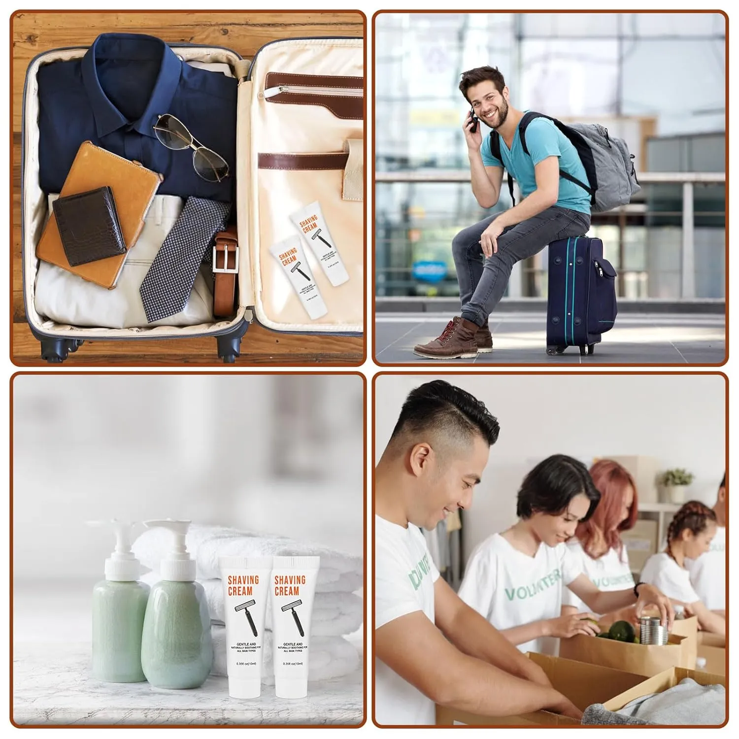 Shaving Cream Bulk Travel 10ml/0.35fl oz,Disposable Shaving Cream in Bulk Travel Shave Cream for Hotel Homeless300