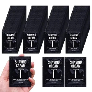Shaving Cream Bulk Travel 8ml/0.28fl oz,Disposable Shaving Cream in Bulk Travel Shave Cream for Hotel Homeless （jasmine，pack of 100)