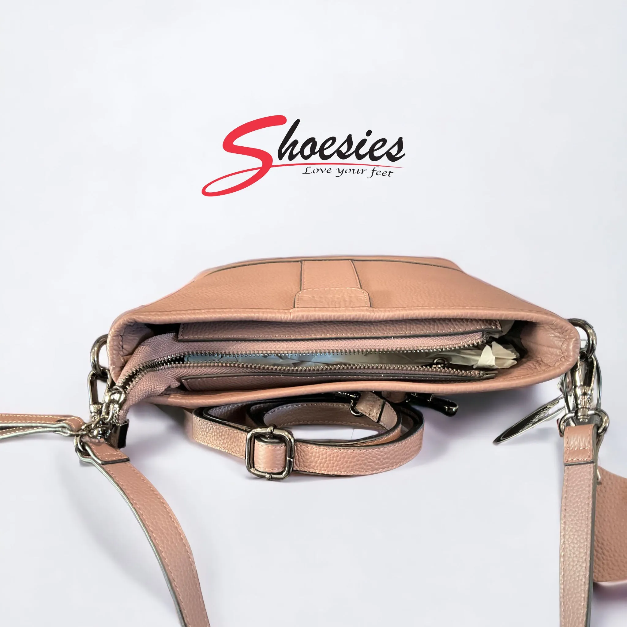 sheshe Australia Margarita Leather shoulder Bag - soft purple