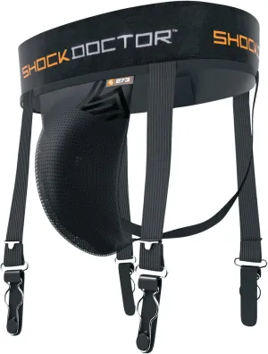 Shock Doctor Hockey Garter Supporter Jock Strap with Cup Pocket (Cup Not Included)