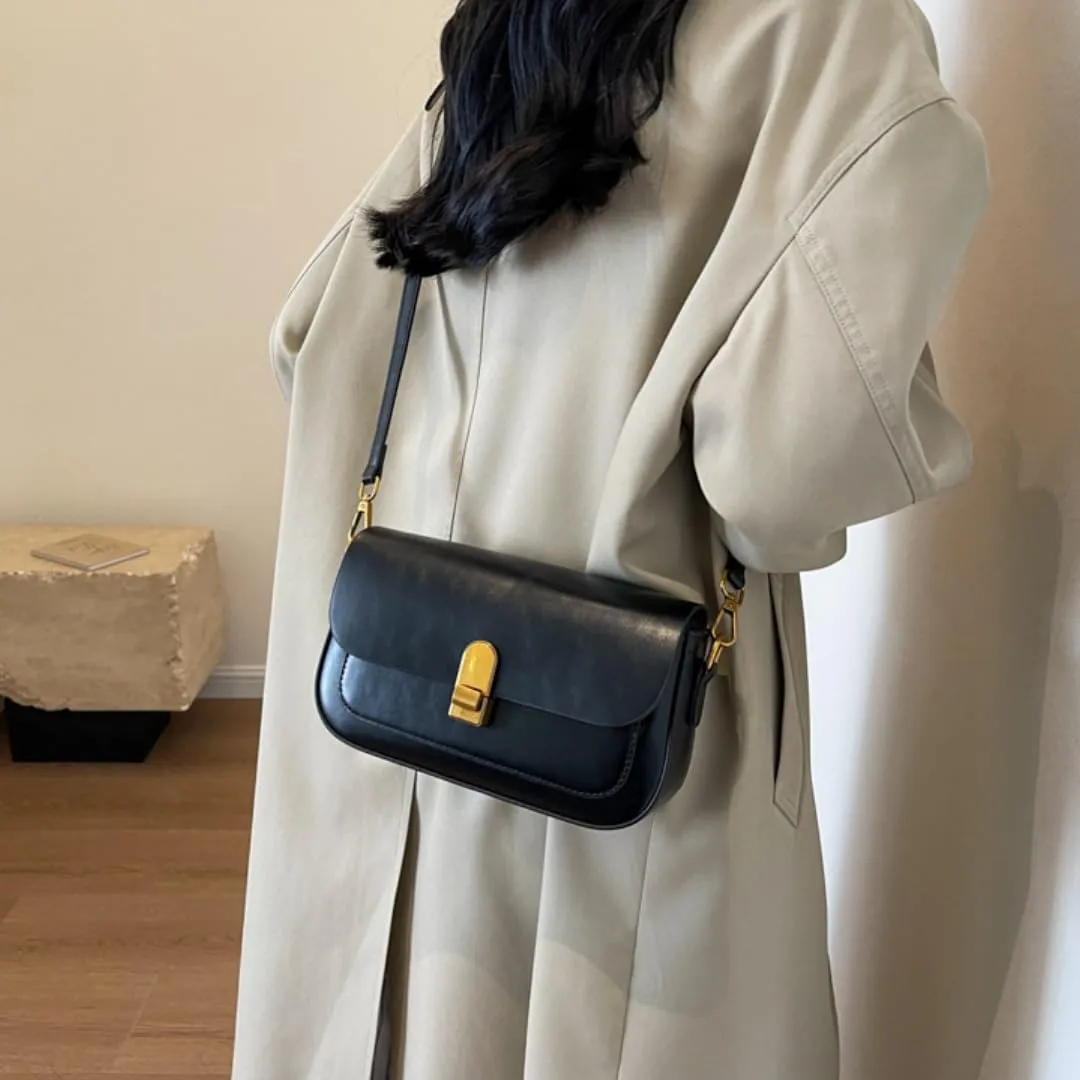 Shoulder Bag for Women -Minimalist Small Square Handbag, Underarm Carry, Adjustable Strap, Multiple Colors