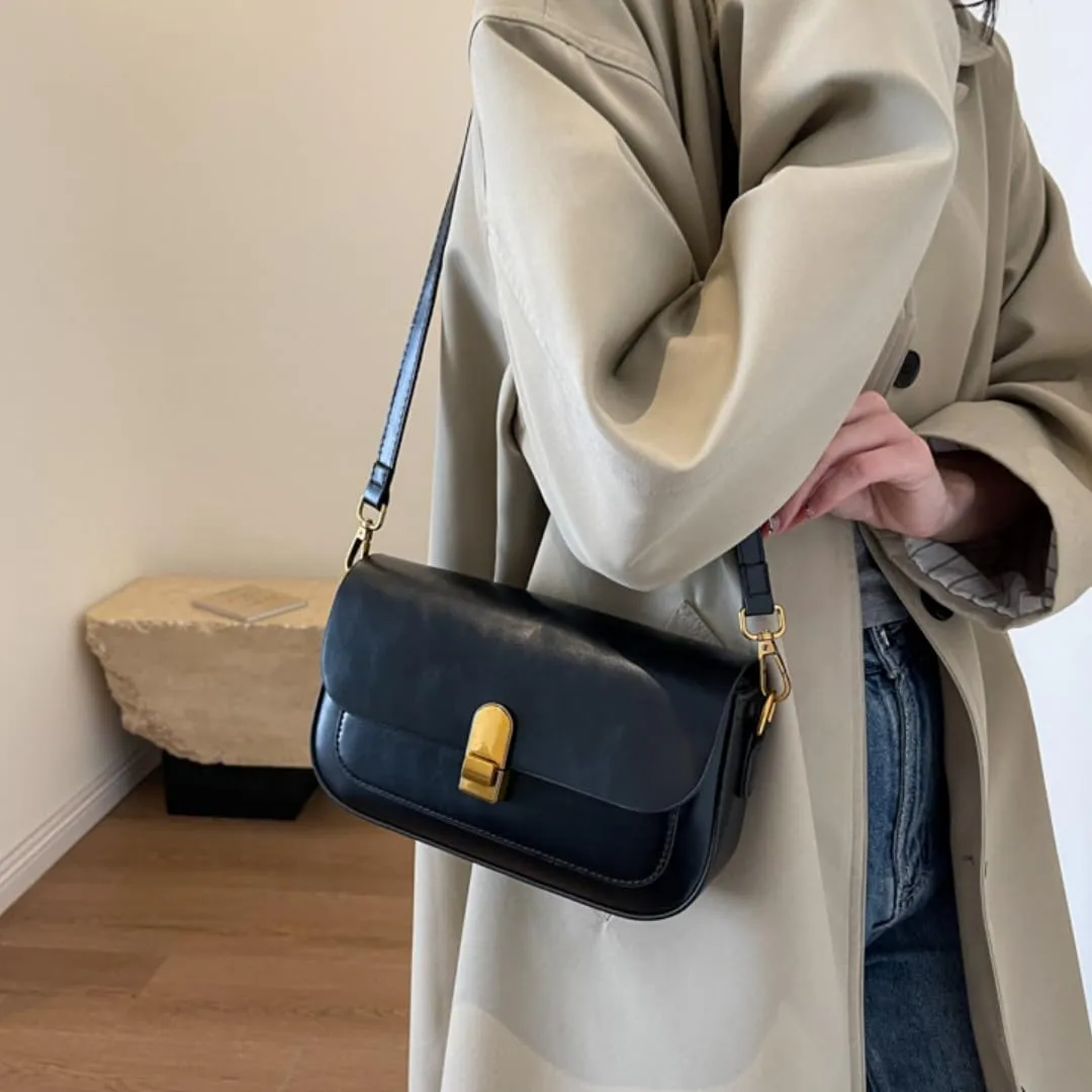 Shoulder Bag for Women -Minimalist Small Square Handbag, Underarm Carry, Adjustable Strap, Multiple Colors