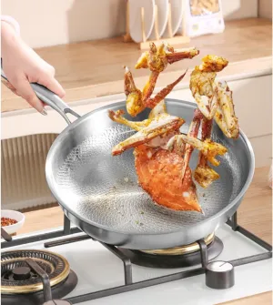 Siraats Titanium Pan,Titanium Hammered Pan Pro With Lid – 2025 Ultra-Durable Pure,New Upgraded Pot For Cooking,Compatible With All Cooktops (Large)