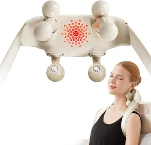 SKG Neck Massager for Pain Relief Deep Tissue, 6D Kneading Cordless Shiatsu Neck and Shoulder Massager with Heat Electric Massage Father Day Gift Ideas, H7 Ultra