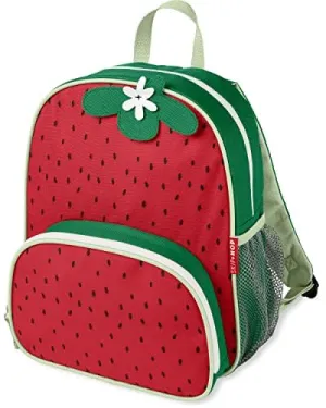 Skip Hop Sparks Kid's Back to School Set with Backpack, Bento Box, and Straw Bottle, Pre-School Ages 3-4, Strawberry