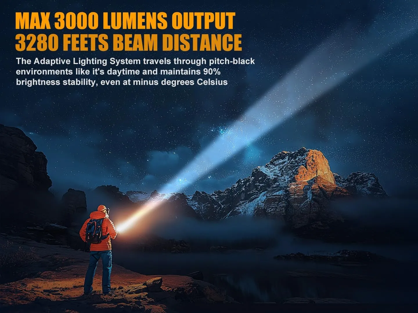 SKYFIRE Rechargeable Flashlights 3000 High Lumens, Gifts for Men Dad Fathers Day LED Powerful Super Bright Tactical Flashlight with Zoomable,Waterproof USB-C Handheld Flash Lights for Camping Hiking
