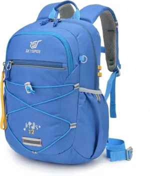 SKYSPER Kids Backpack 12L Children School Bag Child Boy Girl Pack Ages 4-8 for Traveling Day Trips Classes Camping(Blue)