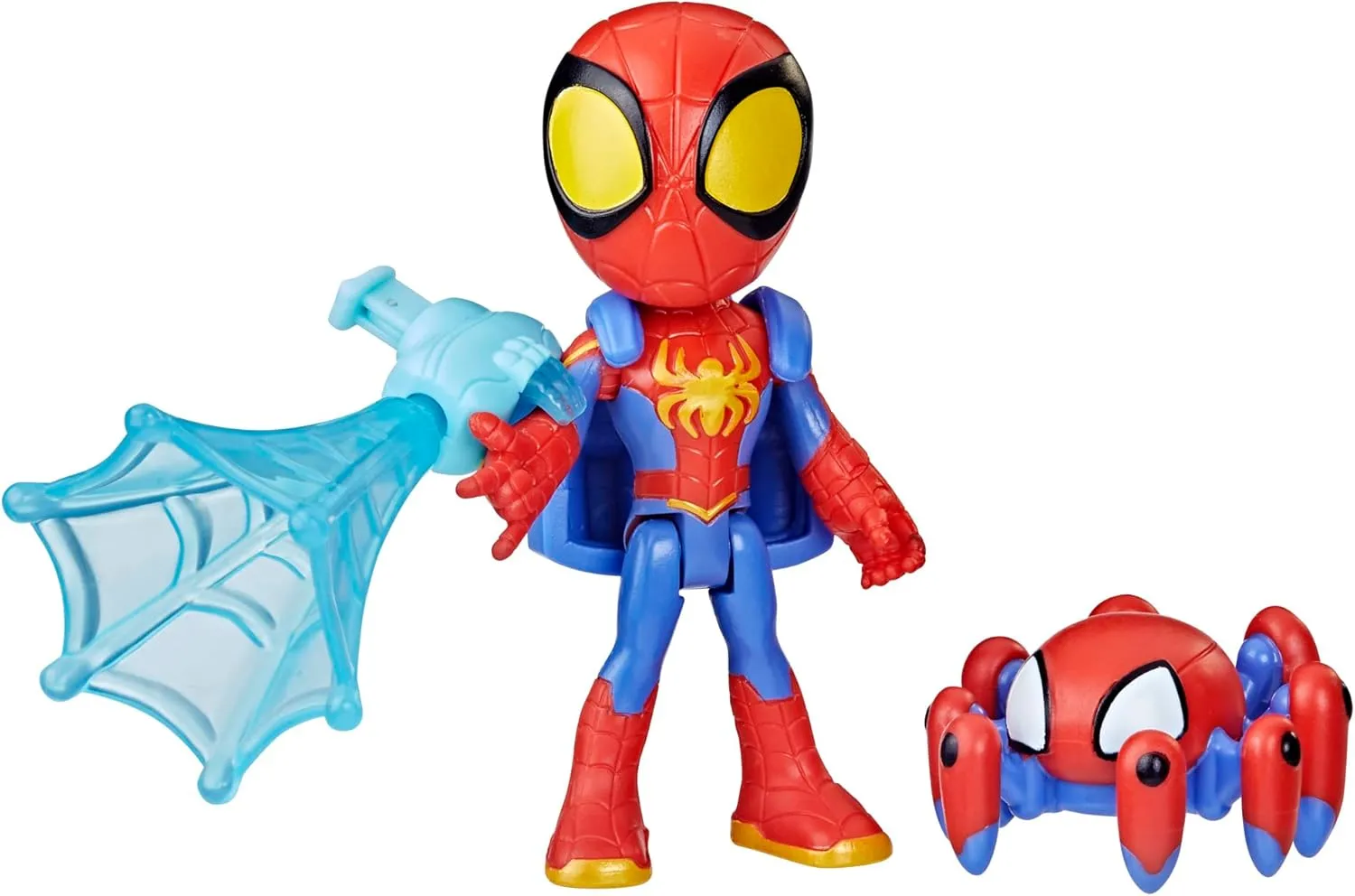 Spidey and His Amazing Friends Web-Spinners Spidey 4-Inch Action Figure with Accessories, Web-Spinning Accessory, Marvel Toys for Kids, Ages 3 and Up