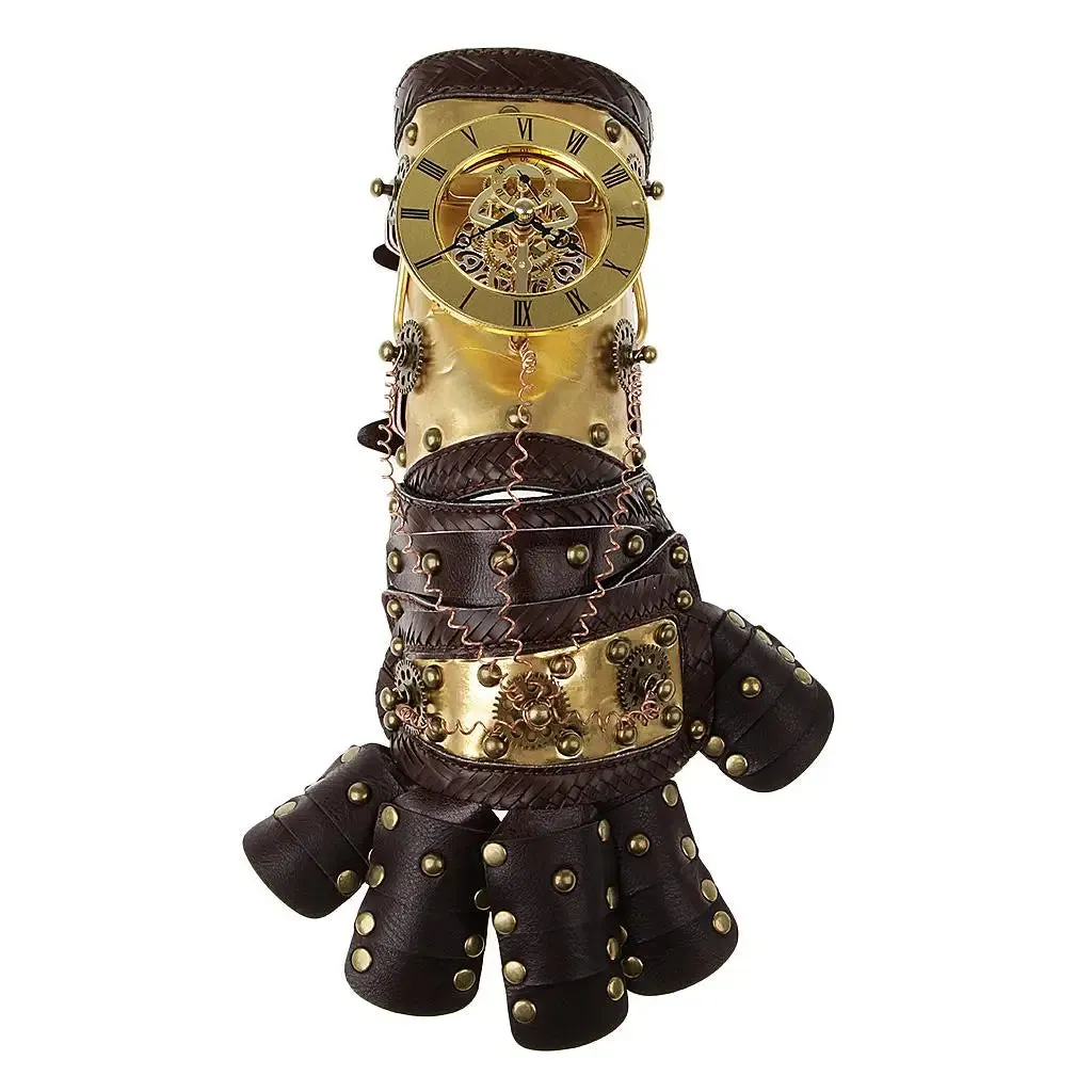 Steampunk Leather Arm Band Cuff Vintage Fancy Dress Costume