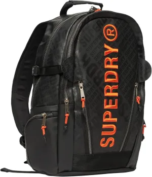 Superdry Men's Tarp AOP Backpack, Black, One Size