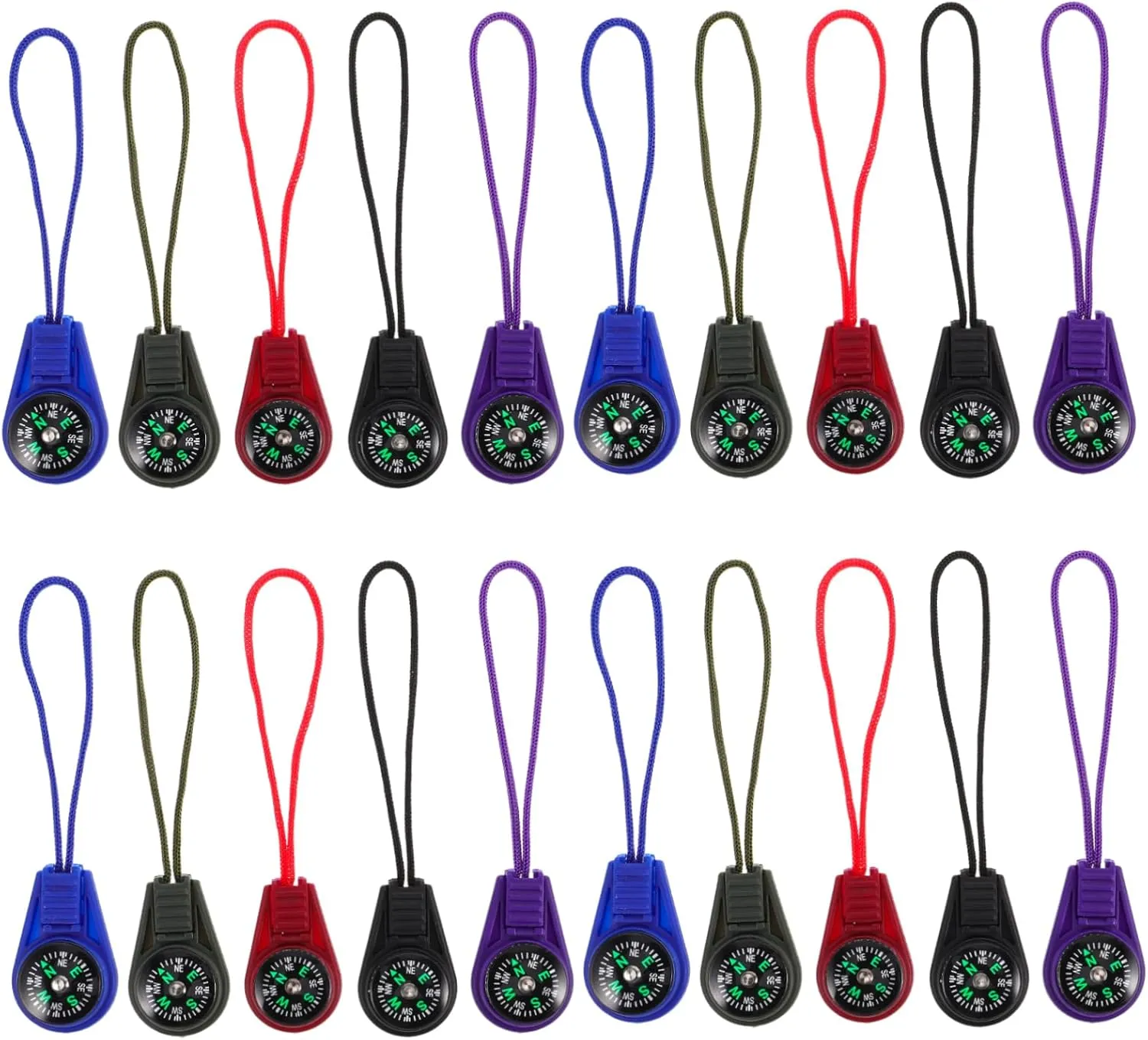 SUPVOX Compass Wedding Favors 50pcs Lanyards with Compass for Hiking Camping and Outdoor Activities