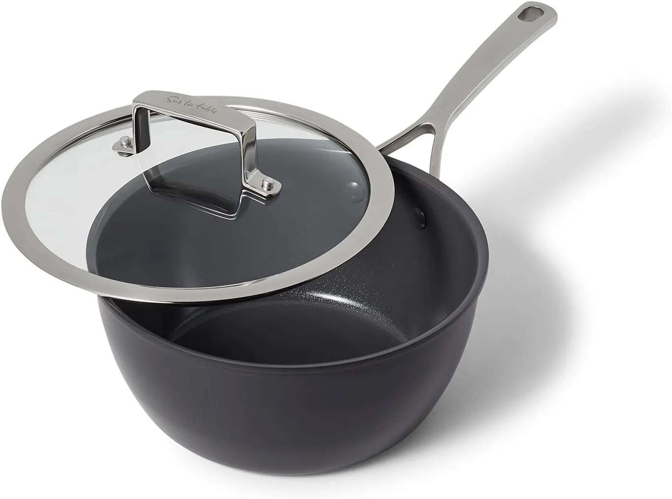 Sur La Table Classic Hard Anodized Ceramic Nonstick Saucepan, Aluminum