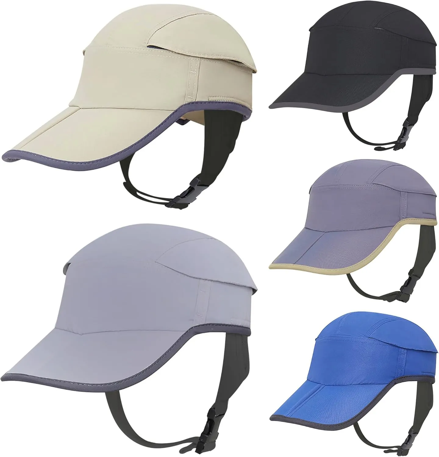 Surf Hat Quick-Dry Sun Hat with Adjustable Chin Strap for Surfing Water Sports Baseball Cap