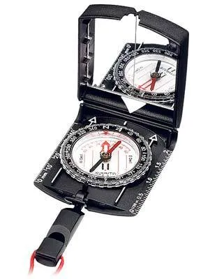 Suunto MCB Mirror Compass with Detachable Snap Lock Lanyard - Ruler - Whistle
