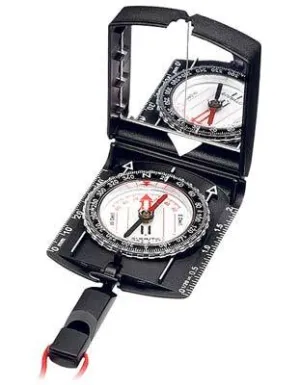 Suunto MCB Mirror Compass with Detachable Snap Lock Lanyard - Ruler - Whistle