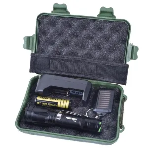 T6 LED Zoomable Flashlight Torch 5000 Lumens Tactical Flashlight 18650 Battery Charger keychain Box LED Bicycle Light #F40OT11
