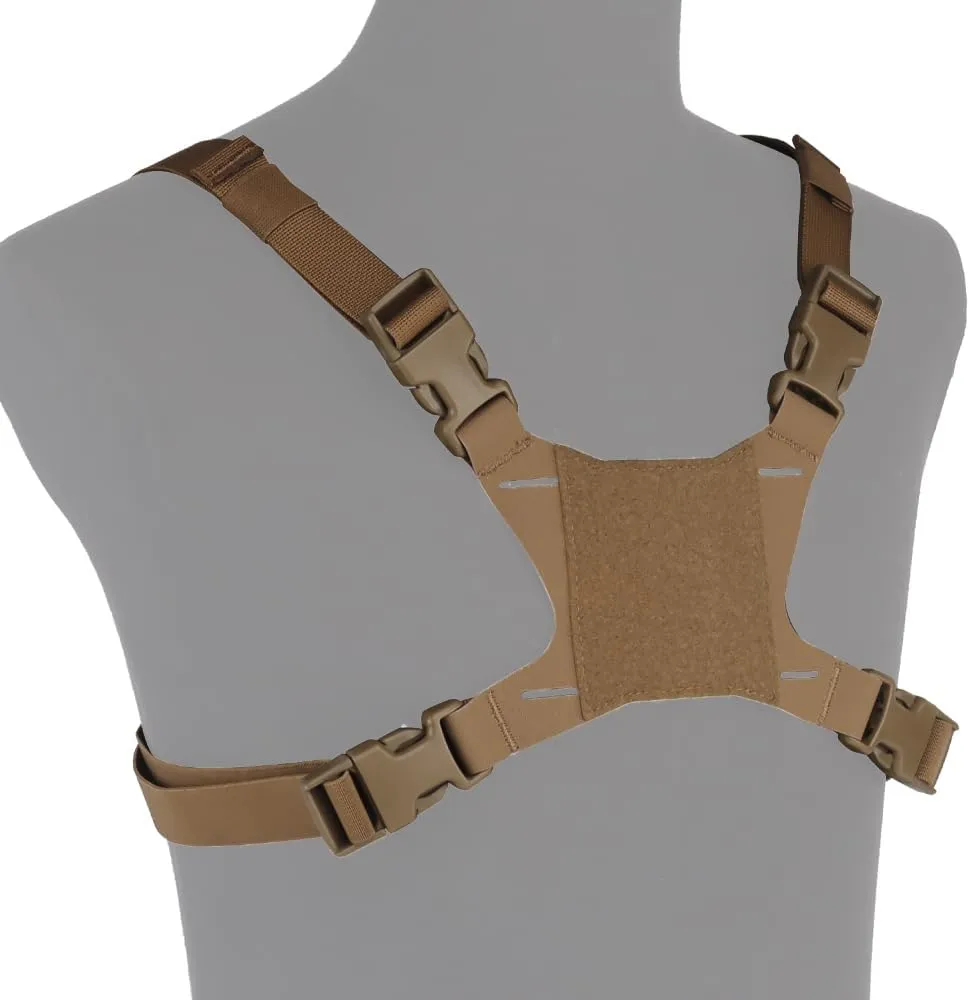 Tactical Chest Phone Mount Strap, Portable Mobile Phone Navigation Holder Fixing Bracket Map Case Strap Accessory