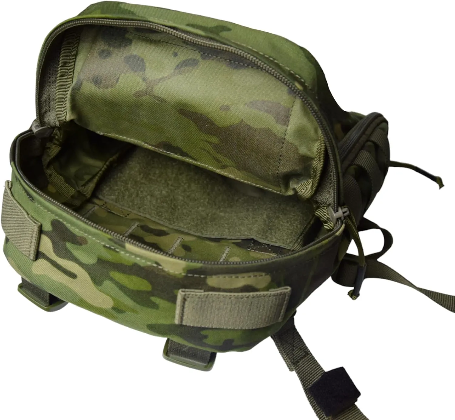 Tactical Hydration Backpack for 2L Hydration Bladder, Lightweight Hydration Backpack MOLLE Water Carrier for 2L Hydration Bladder Reservoir Pack for Hiking Biking Running Climbing
