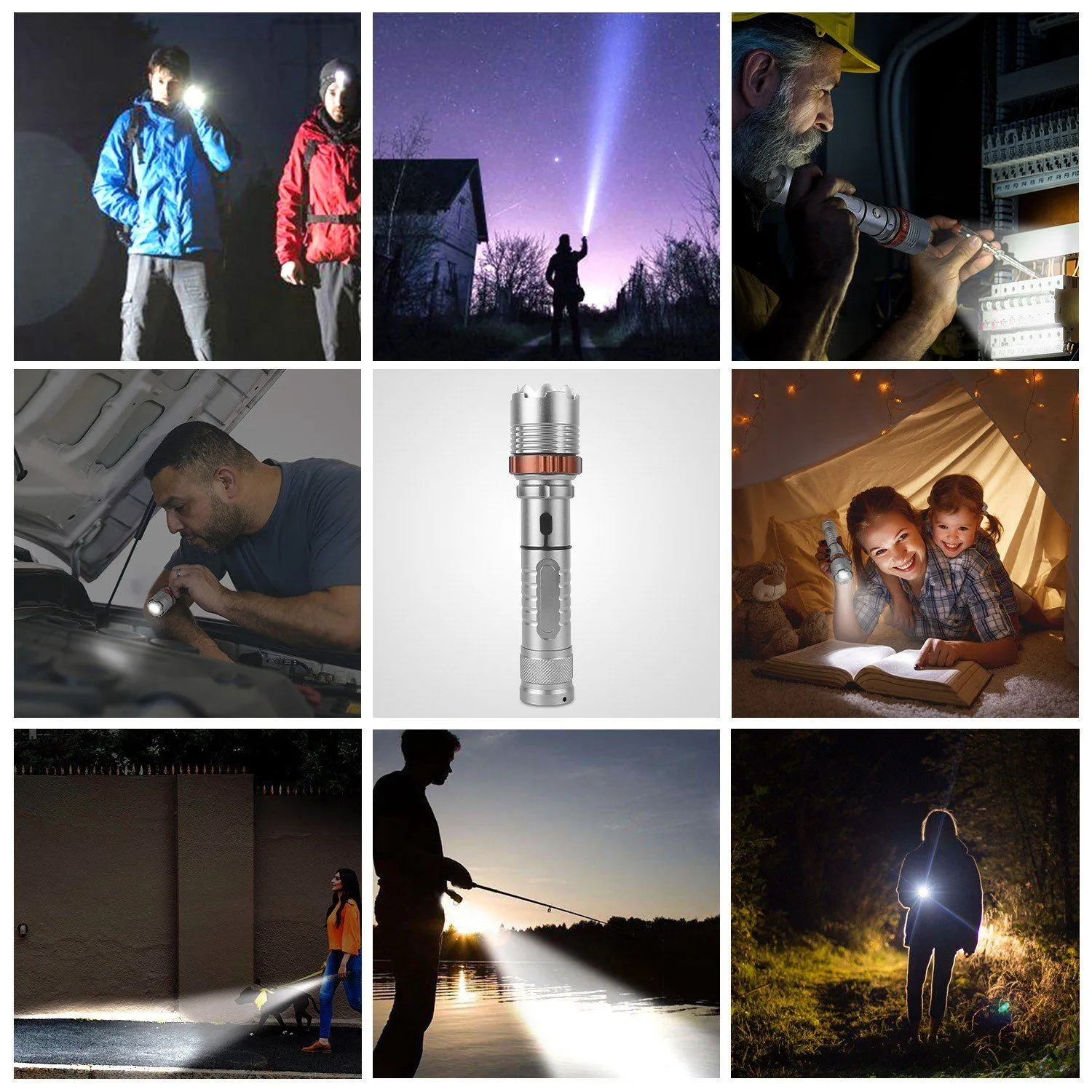 Tactical Military LED Flashlight