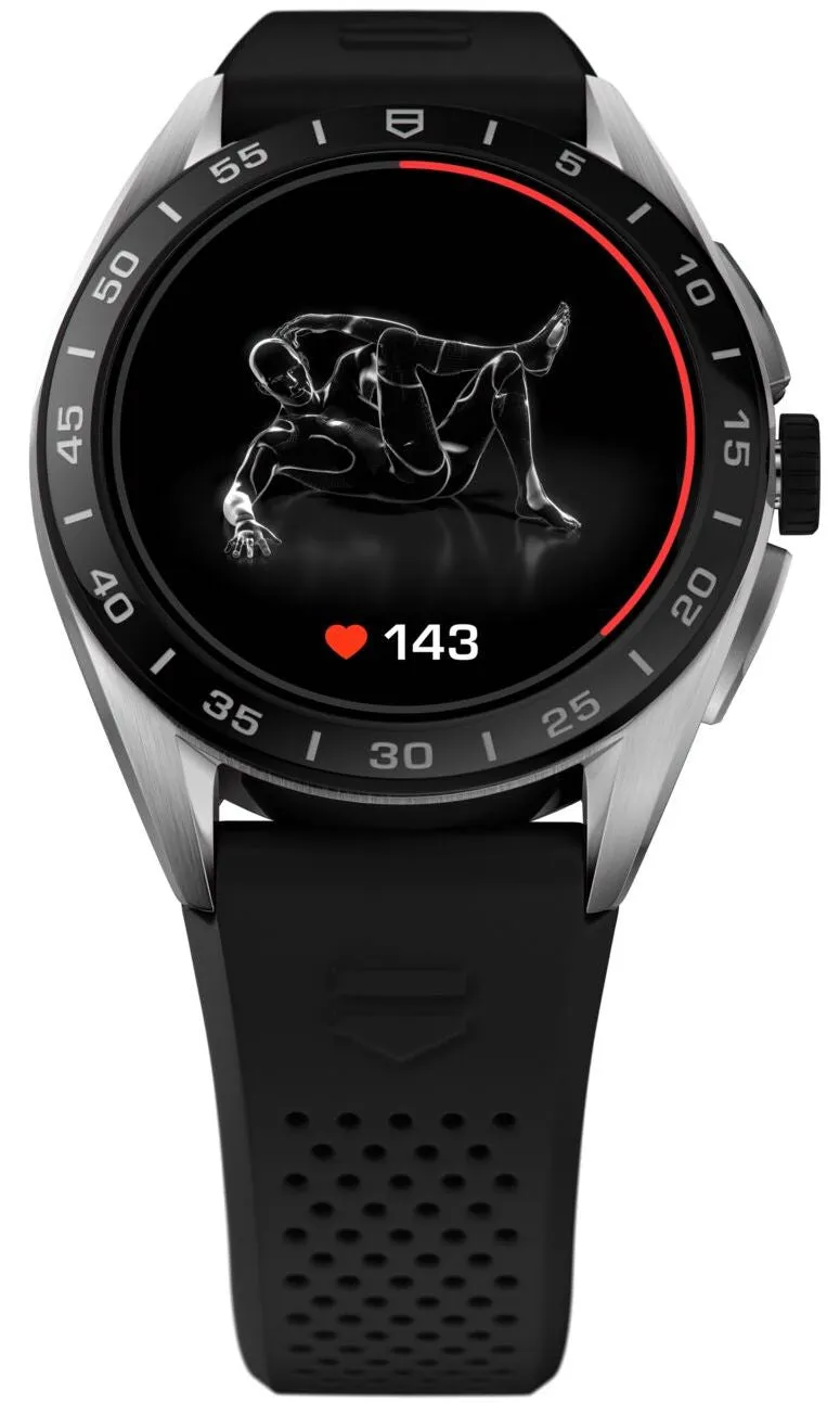 TAG Heuer Connected Calibre E4 Black 45 Rubber