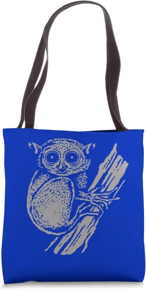 Tarsier in a Tree Cute Primate Design Tote Bag