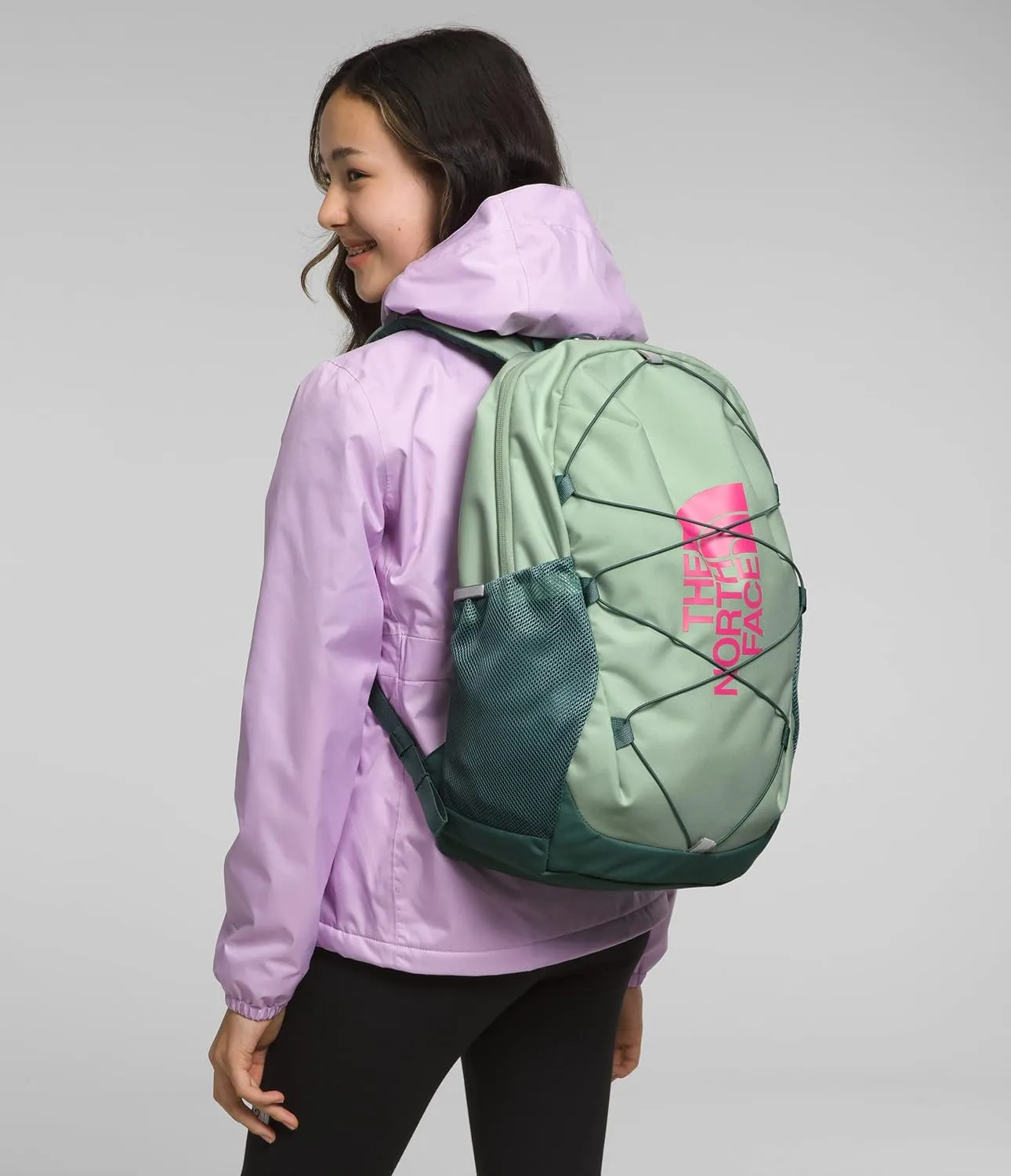 THE NORTH FACE Teen Court Jester Backpack, Dark Sage/Misty Sage/Mr. Pink, One Size
