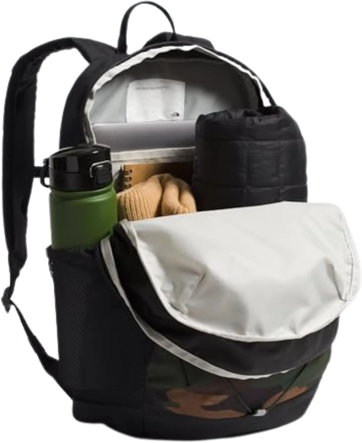 THE NORTH FACE Teen Court Jester Backpack, TNF Black Camo/TNF Black, One Size