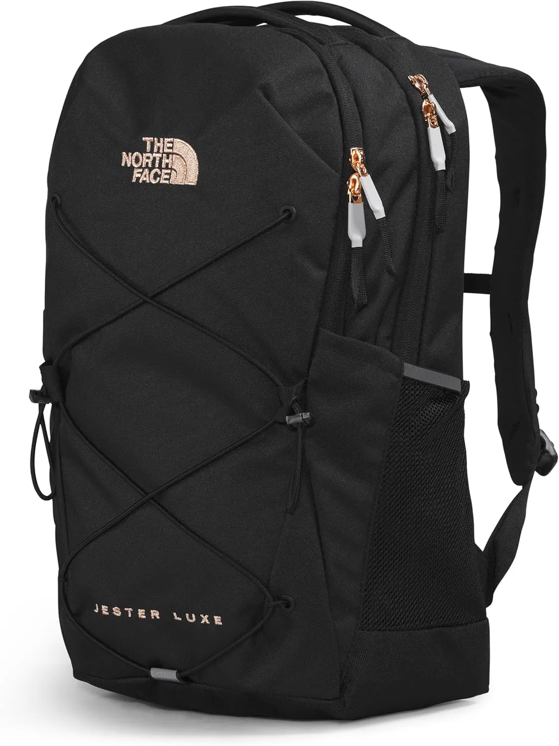 THE NORTH FACE Women's Every Day Jester Laptop Backpack, TNF Black/Burnt Coral Metallic, One Size