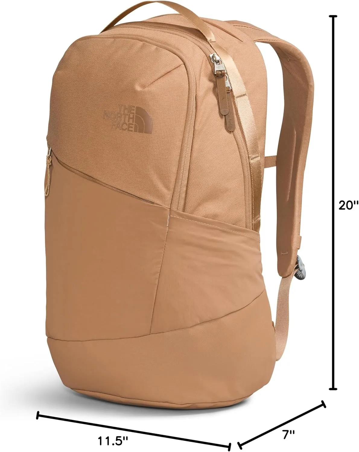 THE NORTH FACE Women's Isabella 3.0 Backpack, Almond Butter Dark Heather/Cargo Khaki, One Size