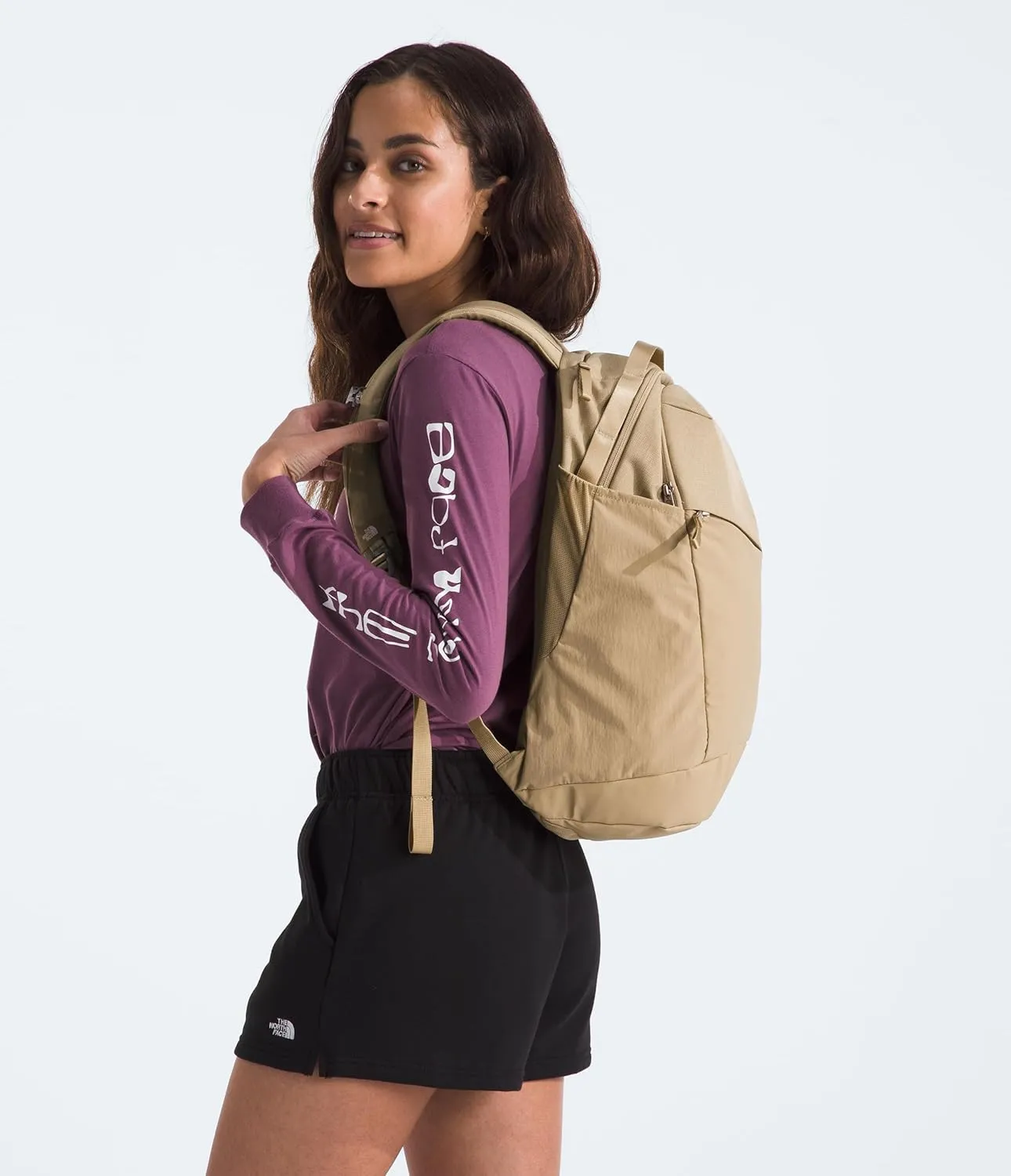 THE NORTH FACE Women's Isabella 3.0 Backpack, Khaki Stone Dark Heather/Khaki Stone, One Size