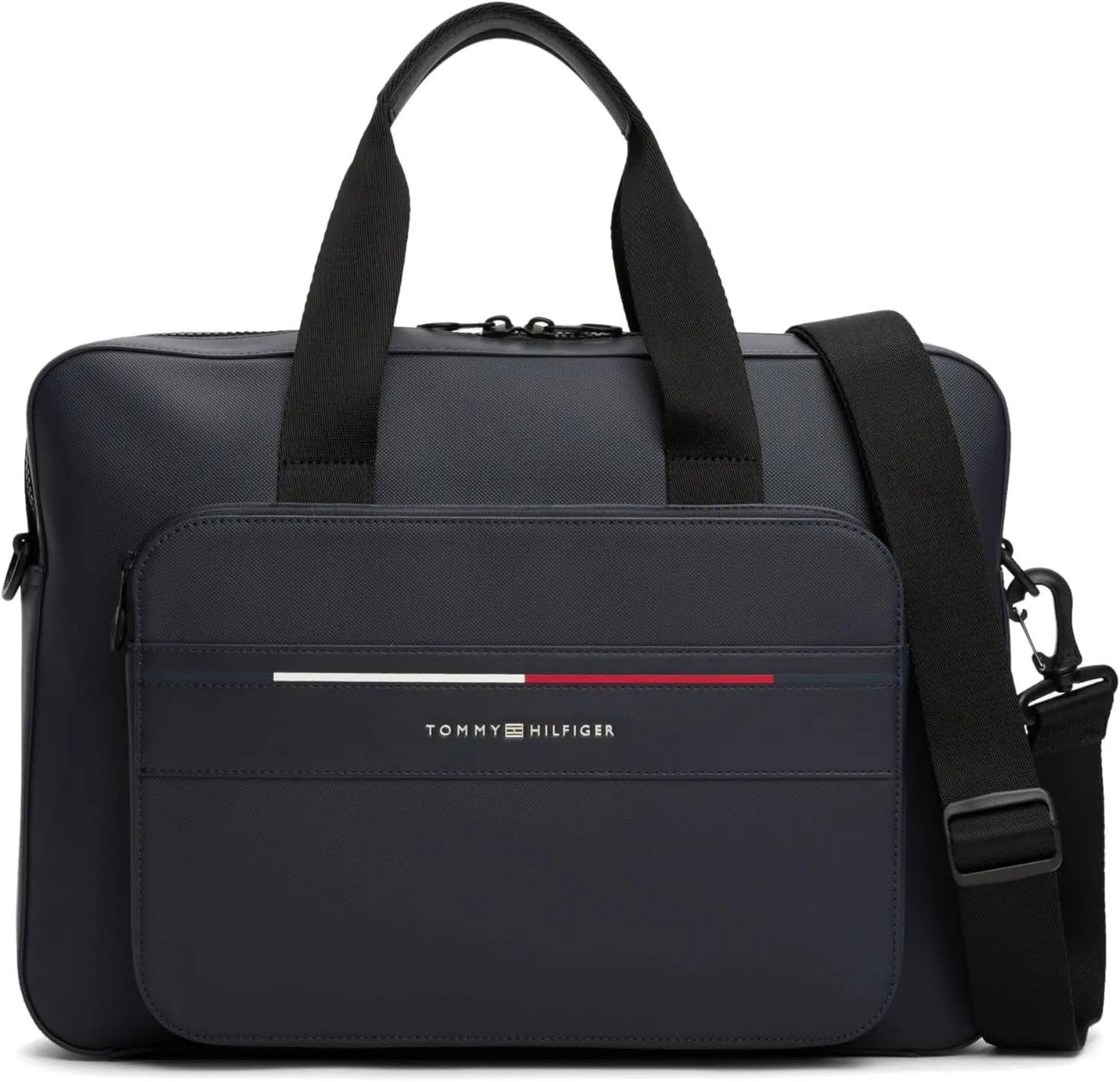 Tommy Hilfiger Foundation Work Bag with Laptop Sleeve and Adjustable Strap