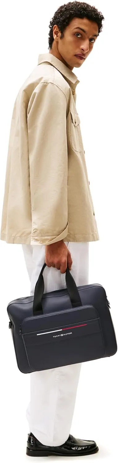 Tommy Hilfiger Foundation Work Bag with Laptop Sleeve and Adjustable Strap