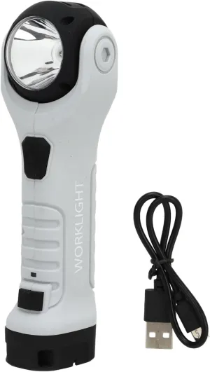 Topyond Multifunctional USB Rechargeable LED Flashlight - Super Bright with Magnetic Base, 360 Degree Rotating, Ideal for Car Repair, Camping, and Emergency Lighting