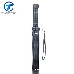 TRANSCTEGO Led Flashlight 18650 Self defense q5 glare baseball stick lengthen flashlamp for hunting rechargable camping torch
