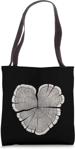 Tree Heartwood Nature Art Forestry Biologist Gift Tote Bag