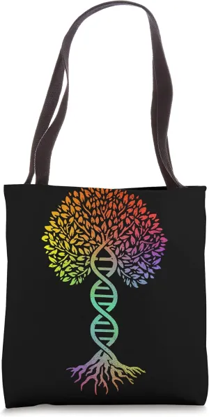 Tree Of Life DNA Science Genetics Earth Day Genealogy Tote Bag