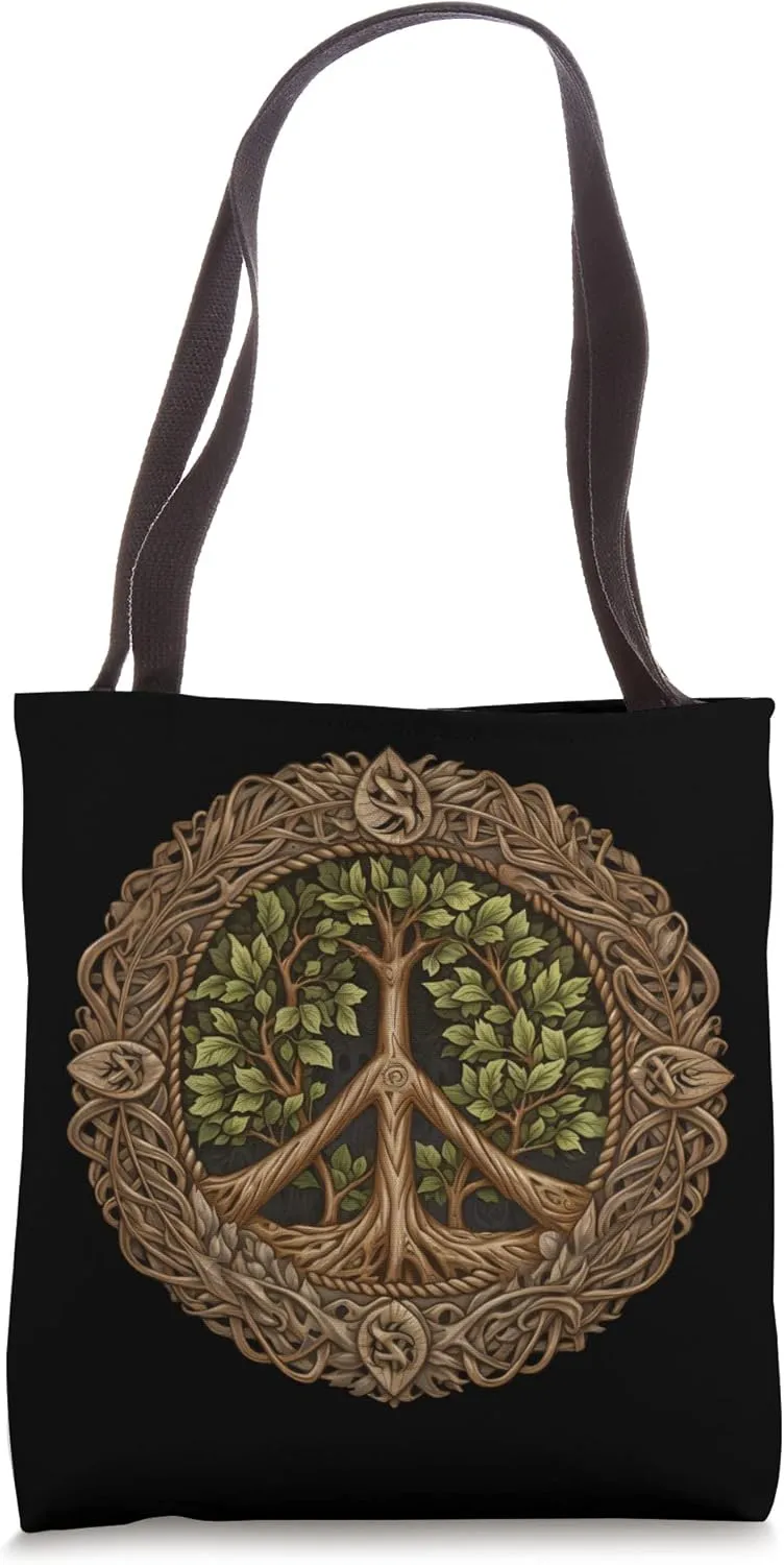 Tree of Life Peace Tote Bag