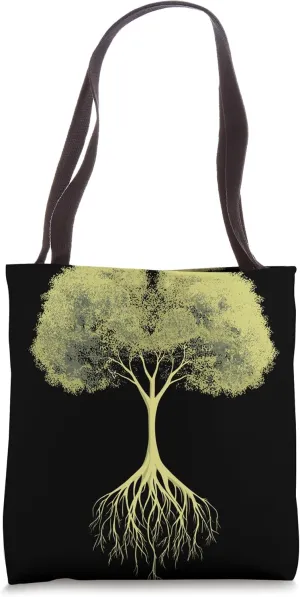 Tree Roots Connection Nature Enthusiasts Tote Bag