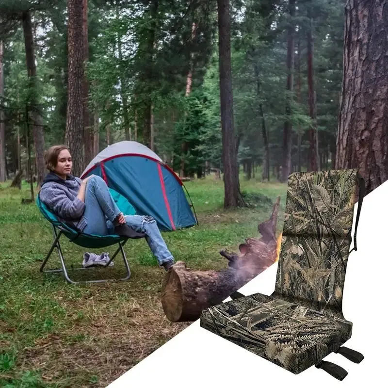Tree Stand Seat Waterproof Ladder Stand Seat Comfortable Hunting Tree Seat Outdoor Camouflage Sitting Pad For Climbing Camping