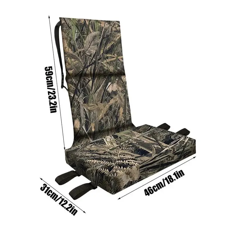 Tree Stand Seat Waterproof Ladder Stand Seat Comfortable Hunting Tree Seat Outdoor Camouflage Sitting Pad For Climbing Camping