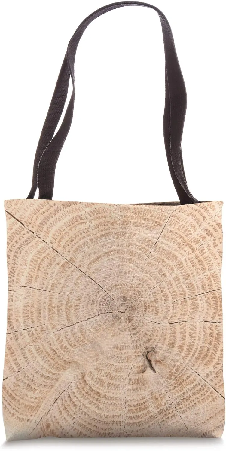 Tree Stump Lumber Wood Tote Bag