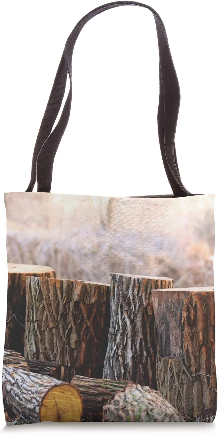 Tree Stumps Tote Bag