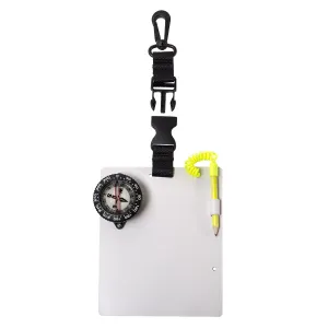 Trident Dive Slate with Glow in The Dark Compass, Quick Release Lanyard