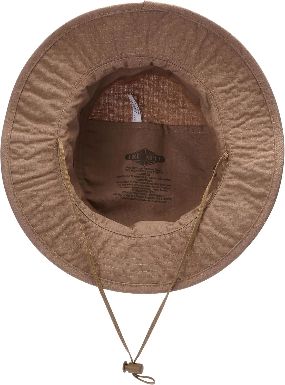 Tru-Spec Gen-II Adjustable Boonie Hat - Military Standard Issue - Adjustable Strap - 65/35 Polyester/Cotton Rip-Stop - OSFM